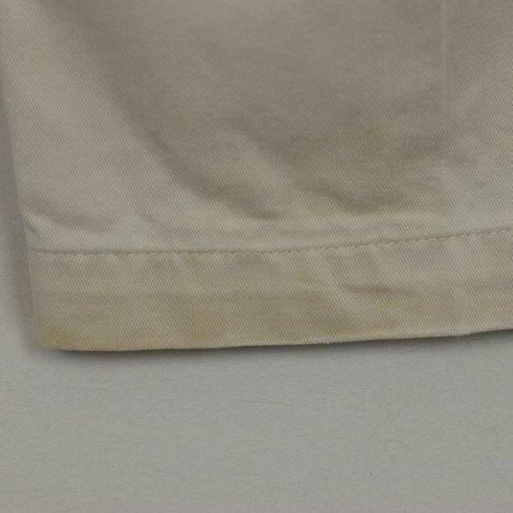 Haggar Men's Size 42x32 Cream Comfort Waist Flat Front Khaki Pants - Picture 6 of 9